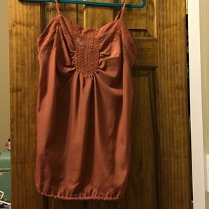 Gorgeous boutique dark coral camisole. Worn once!